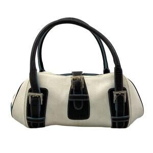 Loewe Senda Handbag White Black